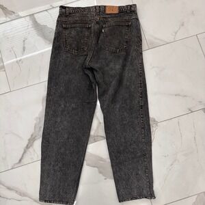Vintage 80's Levi's Gray Acid Wash Faded Denim Jeans Silver Tab Women's 30x29‎